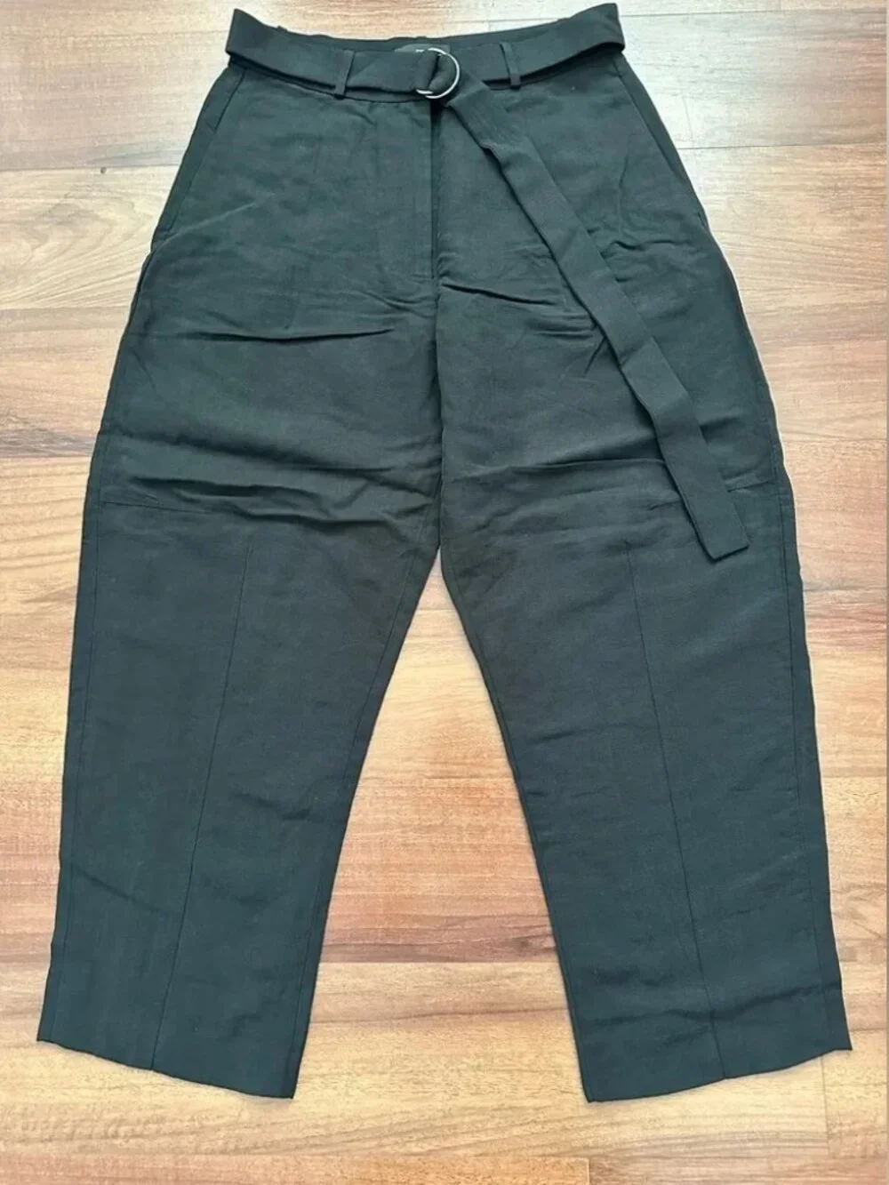 Banana Republic High-Rise Barrel Tencel-Linen Blend Pant, Size 6